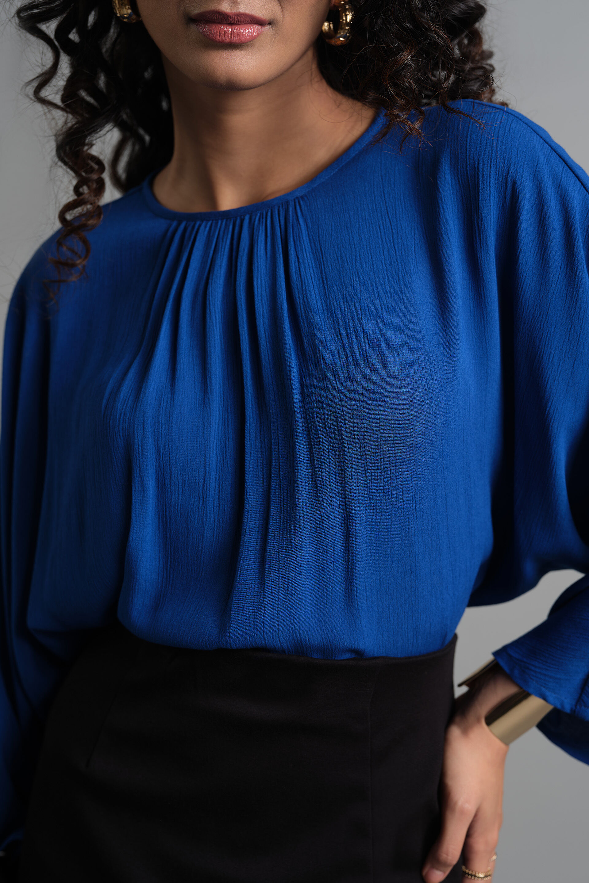 Blue Blaze Top, Dark Blue, image 5